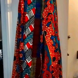 Authentic Ghanaian patchwork maxi skirt